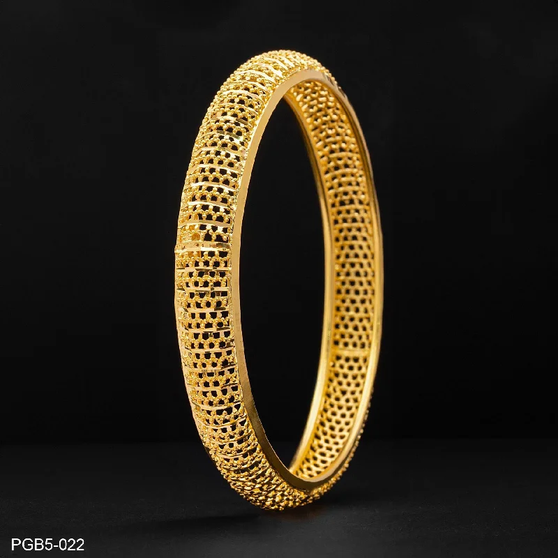 24ct Heavy Gold Plated Boho Style Bangle PGB5-022