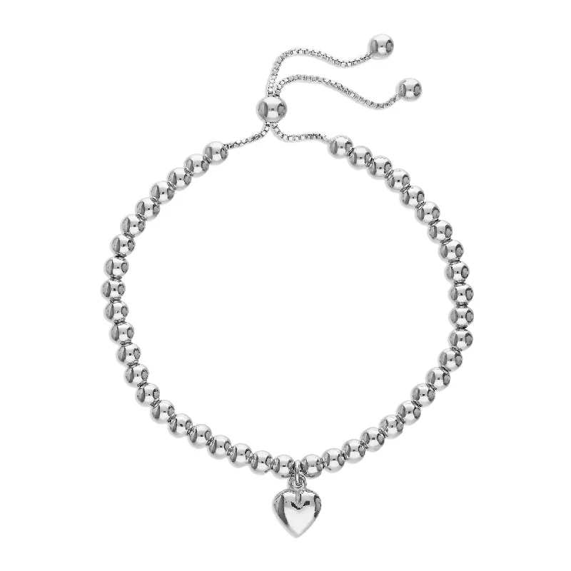 Sterling Silver Petite Heart Bracelet