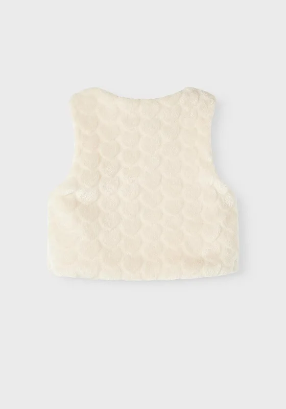 Name It Baby Girl Nussi Sleeveless Vest, Buttercream